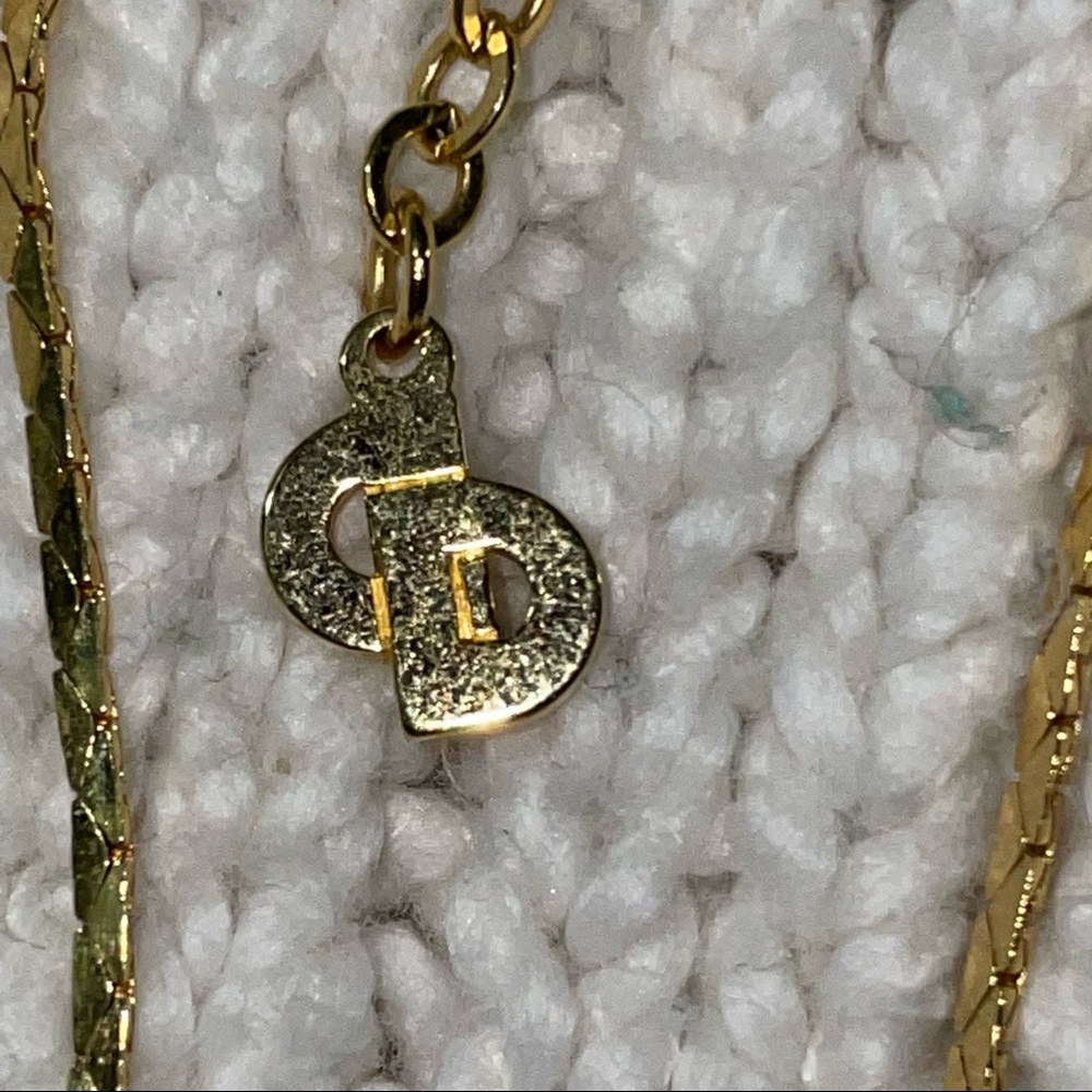 Vintage Christian Dior necklace with a heart pendant - Picture 7 of 8
